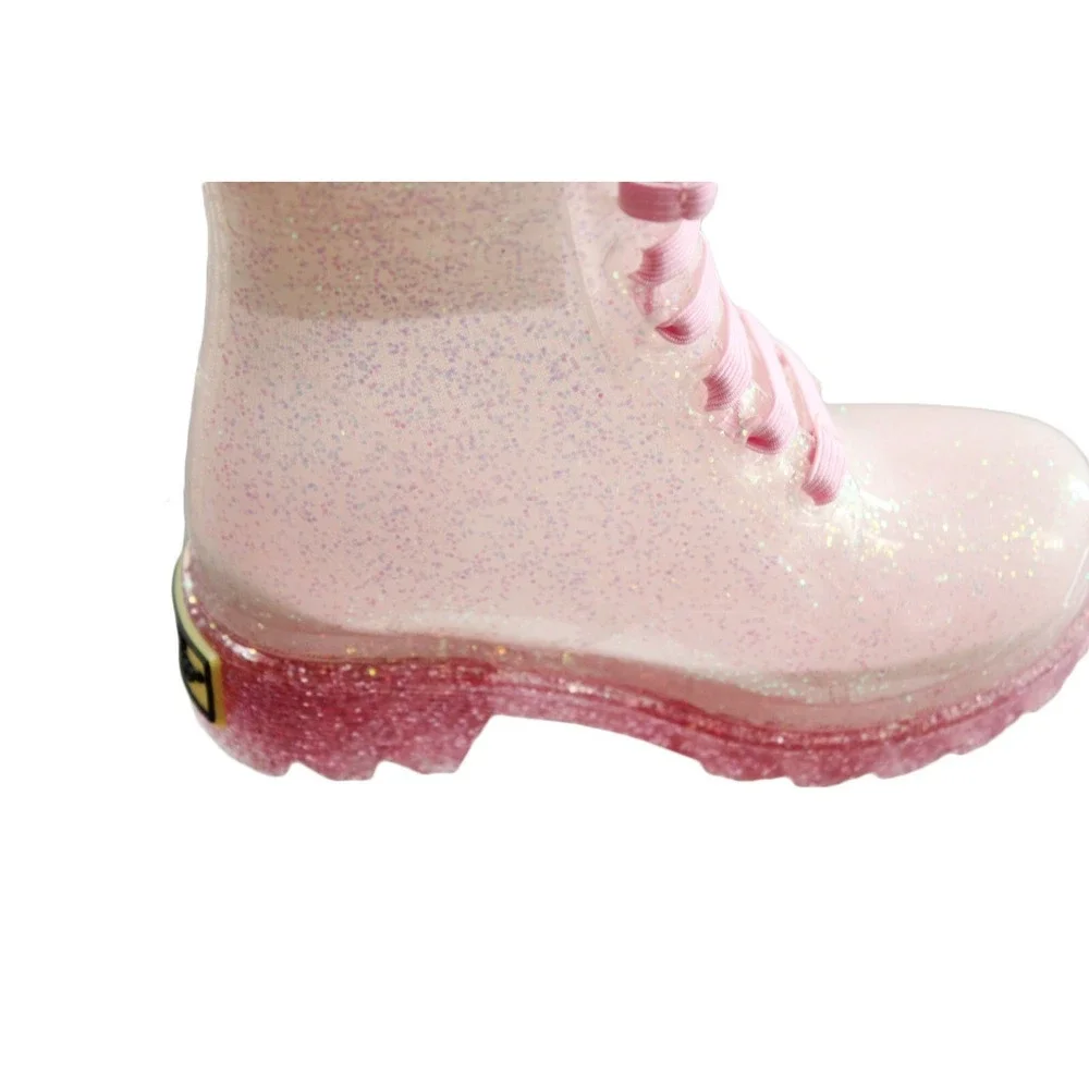 Toddler Boots Western Chief Stella Shimmer Glitter Rain Boots Size 5 Purple/Pink